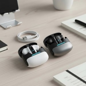 台灣檢驗真無線ENC智能降造藍芽耳機