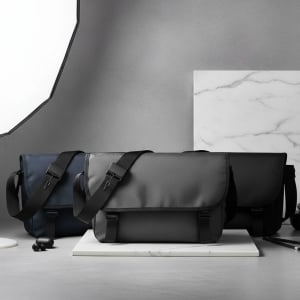 潮流耐髒耐磨防潑水中性斜背郵差包