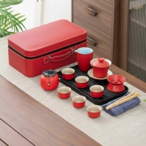 便攜式旅行功夫茶具套裝組