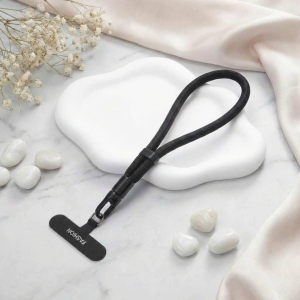 簡約編織純色系可調節手機手腕掛繩