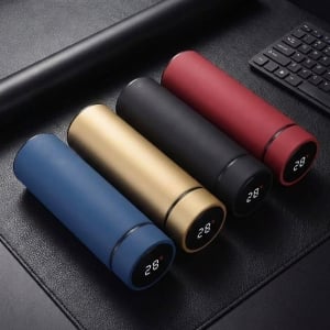 304不鏽鋼LED溫顯磨砂保溫杯