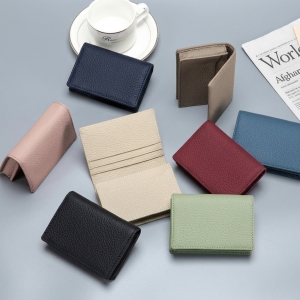 多功能商務休閒頭層牛皮卡包名片夾創意收納零錢包