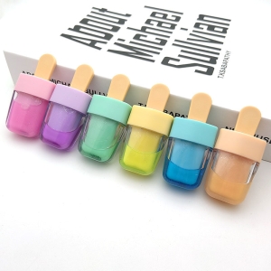 可愛冰棒造形閃粉流沙螢光筆