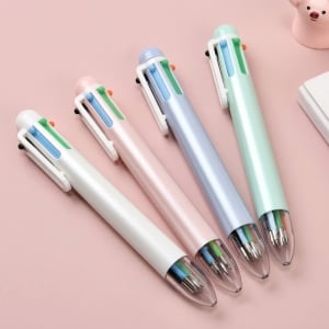 高顏值多功能六色按壓圓珠筆