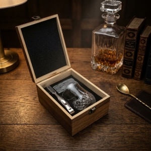 威士忌玻璃杯大理石冰酒石禮盒組