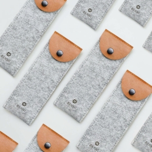 高質感多功能毛氈筆袋收納袋