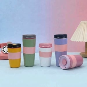 高顏值美式咖啡杯304不鏽鋼雙層保溫杯
