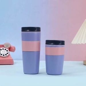 高顏值美式咖啡杯304不鏽鋼雙層保溫杯