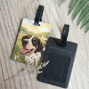 方形皮革造型創意行李吊牌