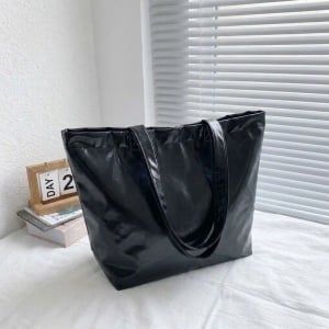 帥氣未來感 PU 帆布袋