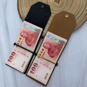 便攜皮革鈔票夾