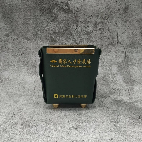 レザー収納バケツ モダン 軽量 高級 折りたたみ式 デスクトップオーガナイザー
