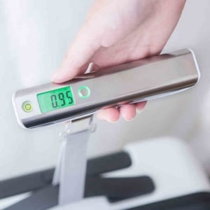 二合一不鏽鋼電子行李秤內置捲尺