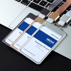 8色金屬卡套掛繩鋁合金掛牌掛繩