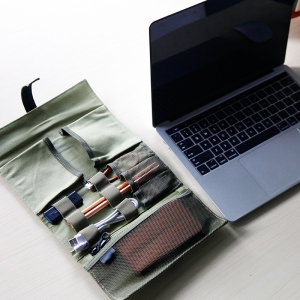 3C配件隨身小物帆布卷式收納包