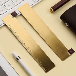東方風金屬黄銅書籤尺文藝精美創意古典