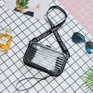 透明防水硬殼包化妝包左右LOGO