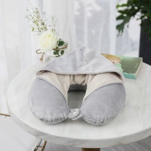 帶帽U型枕慢回彈記憶棉枕