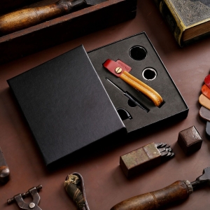 復古鑰匙圈真皮多功能手工高端禮盒車用鑰匙圈