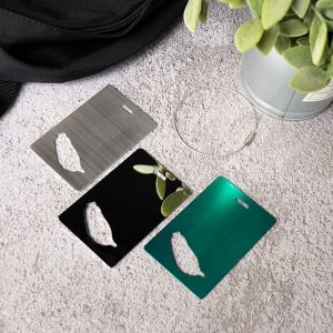 台灣造型不鏽鋼行李吊牌開瓶器