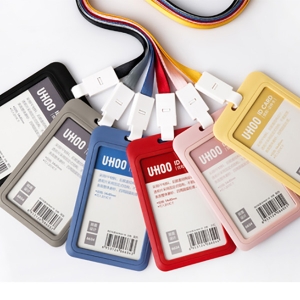 多色PP環保塑料證件卡套掛繩可訂製 LOGO