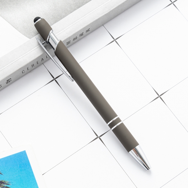 金屬按動筆鋁桿筆美極筆電容觸控原子筆手寫觸控筆- 禮果設計客製禮贈品 