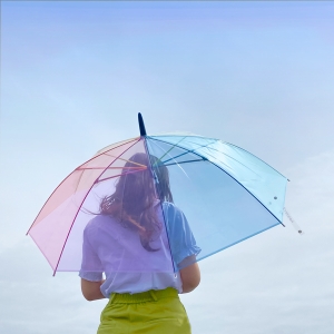 日本彩虹雨傘玻璃纖維強力防風防鏽